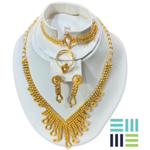 Galam Shinning African Necklace and Bracelet Set - 30g